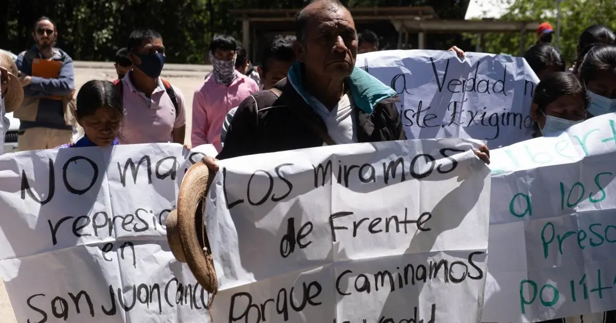 Indígenas de Chicomuselo, Chiapas denuncian desplazamiento forzado por violencia criminal (crimen organizado) y militar (fuerzas armadas).