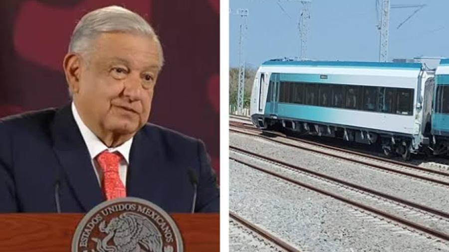 López Obrador afirmó que se investiga si el descarrilamiento del Tren Maya fue "error" o " algo intencional".