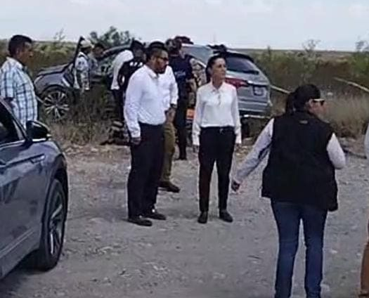 Equipo de Claudia Sheinbaum se accidenta en Monclova, Coahuila, cuando se dirigían a  San Juan de Sabinas; se habla de un muerto.