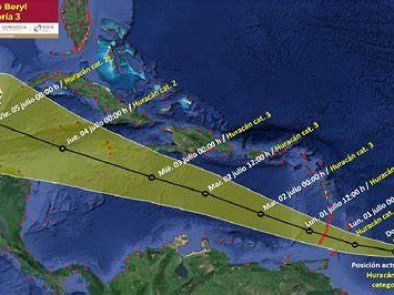 Al menos un muerto e "inmensa destrucción" en San Vicente y Granadinas por huracán Beryl. Este podría debilitarse a mitad de semana.