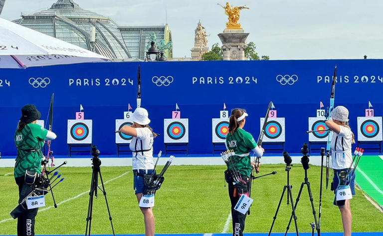 México abre el telón olímpico en tiro con arco. Alejandra Valencia, Ana Paula Vázquez y Ángela Ruiz tiraron sus primeras flechas.