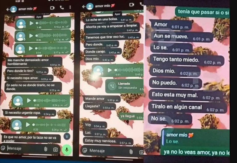 Filtran conversación de Diana y Lucio, padres del bebé abandonado. "Tenemos que tirar eso, Luc", se lee en la conversación.