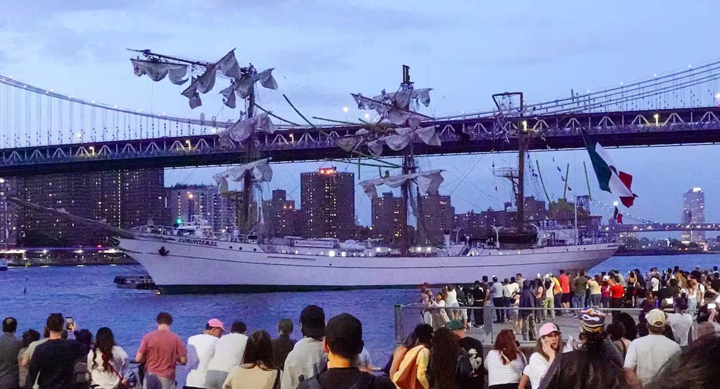 Buque Cuauhtémoc era manejado por un piloto estadounidense durante el accidente en Nueva York, confirma la Marina.